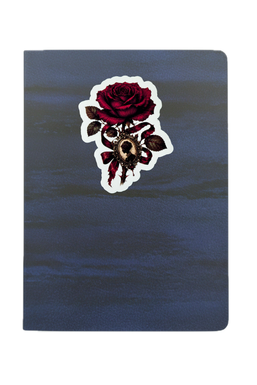 Carmilla Gothic Vampire Rose Vinyl Sticker