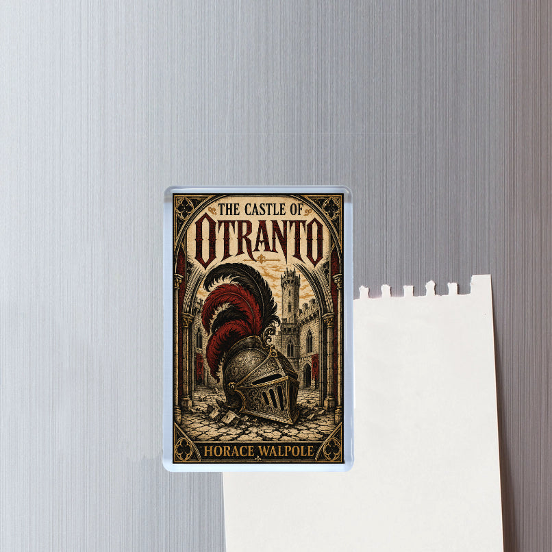 Castle of Otranto by Horace Walpole Classic Gothic Novel Fridge Magnet