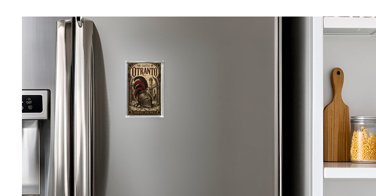 Castle of Otranto by Horace Walpole Classic Gothic Novel Fridge Magnet