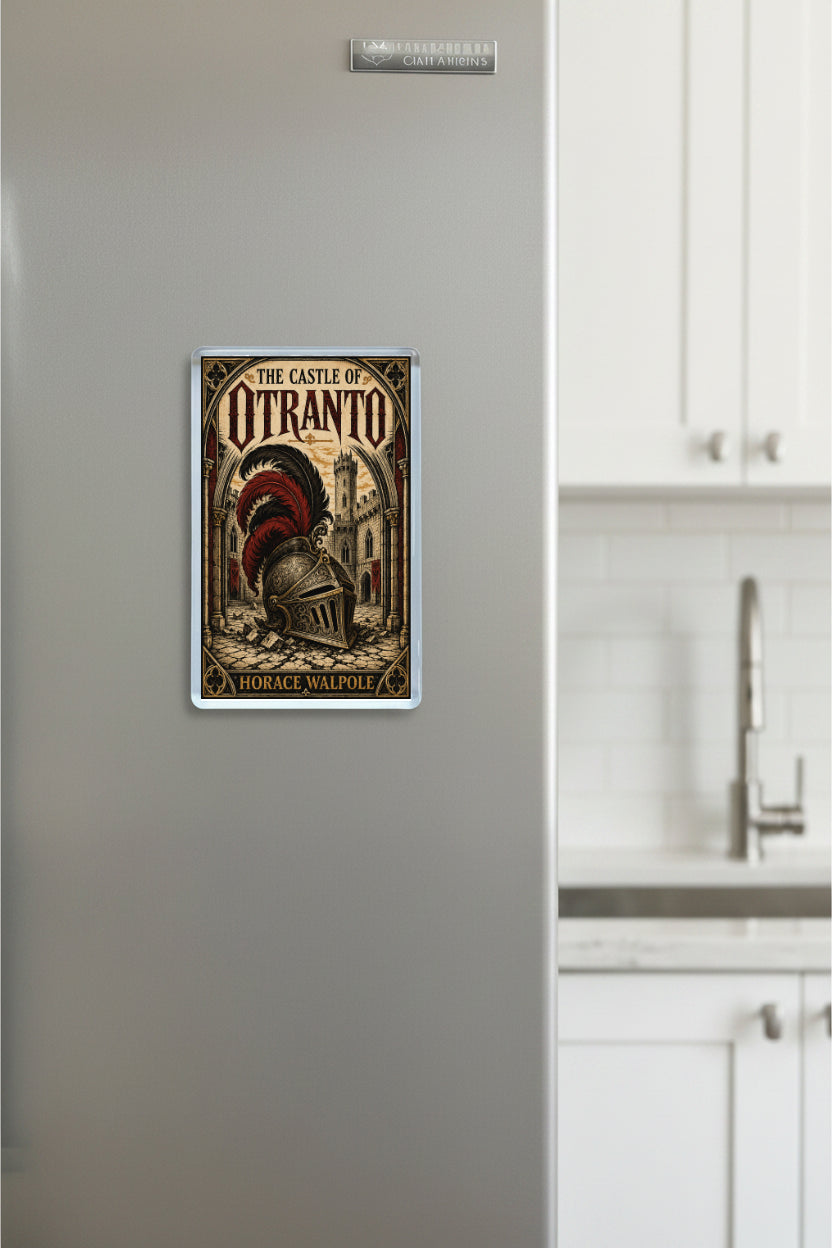 Castle of Otranto by Horace Walpole Classic Gothic Novel Fridge Magnet