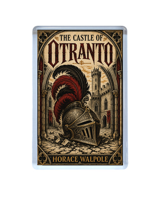 Castle of Otranto by Horace Walpole Classic Gothic Novel Fridge Magnet