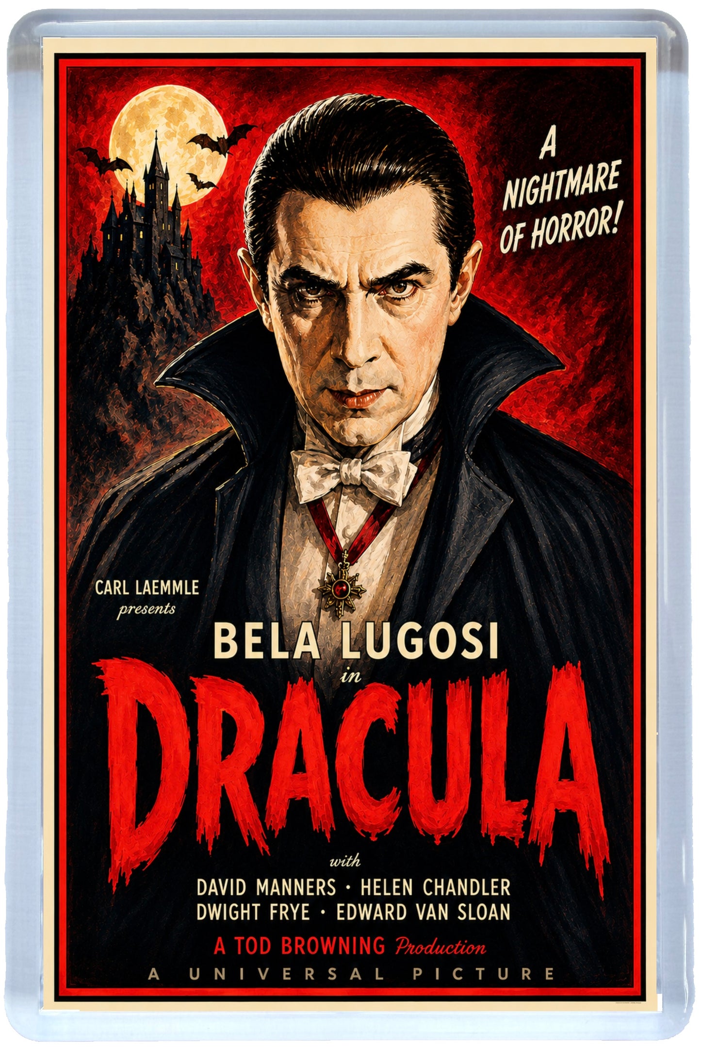 Classic Horror Film Poster Fridge Magnets – Set of 8
