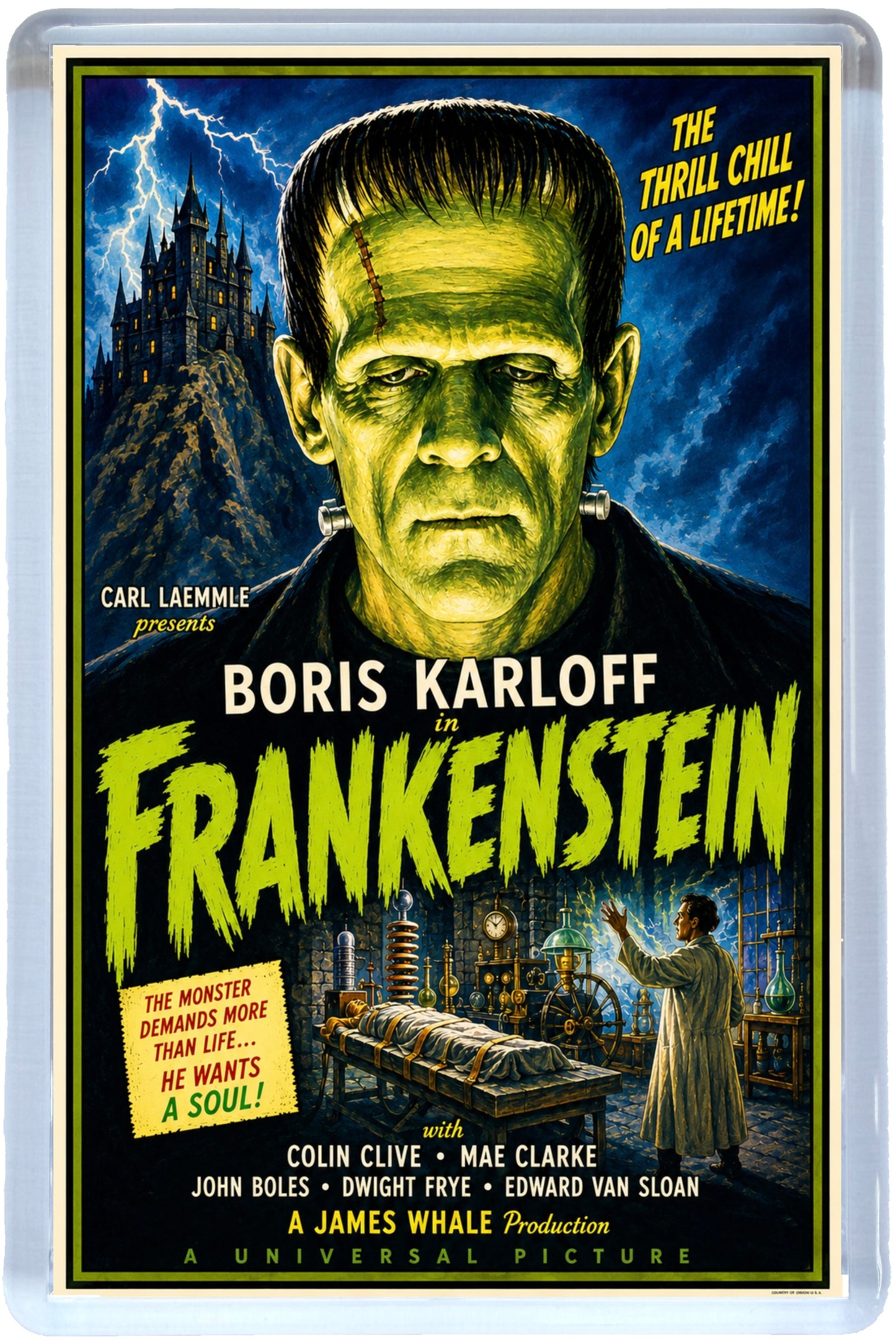 Classic Horror Film Poster Fridge Magnets – Set of 8