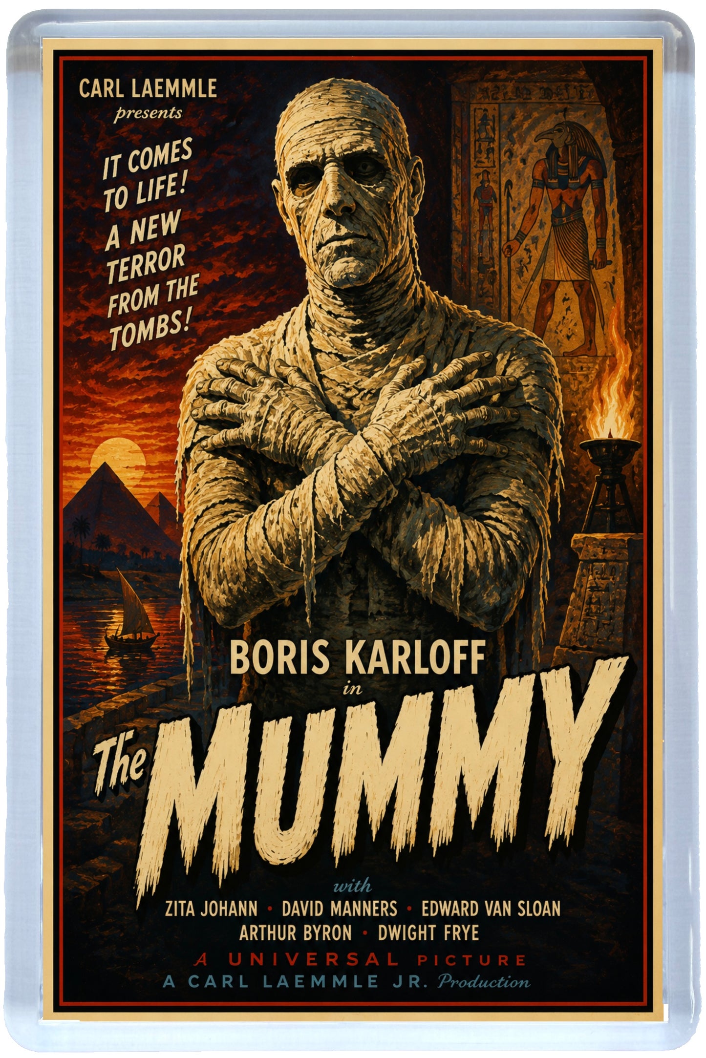Classic Horror Film Poster Fridge Magnets – Set of 8