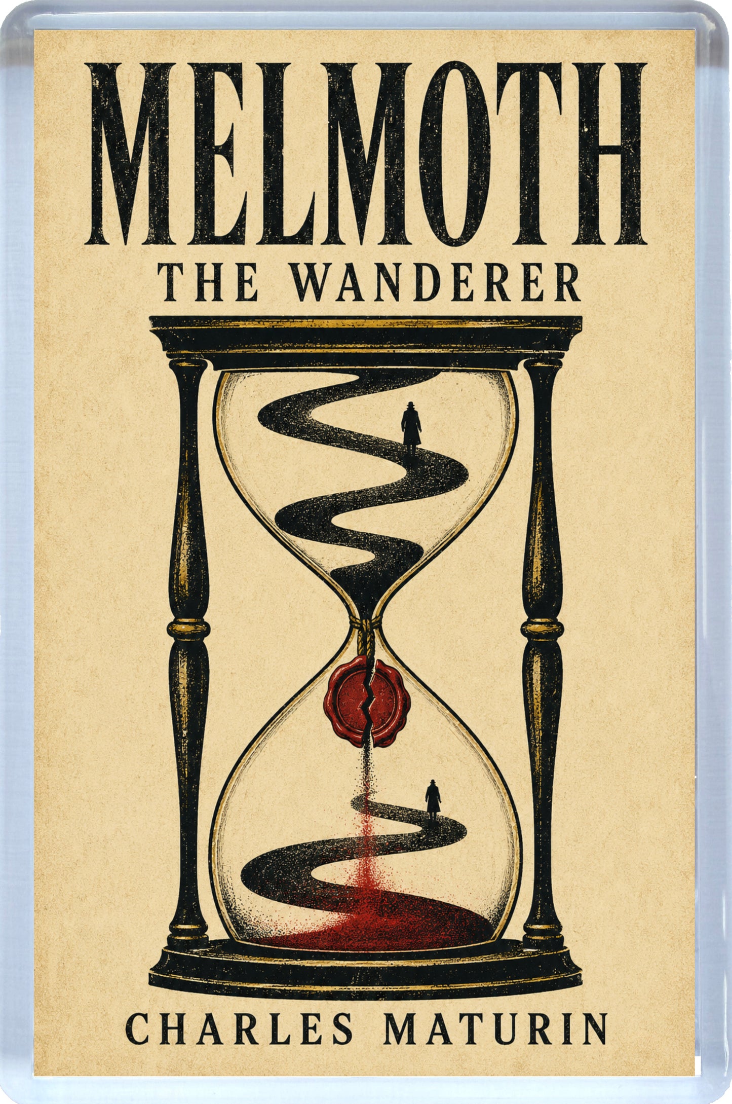 Melmoth the Wanderer by Charles Maturin Classic Gothic Novel Fridge Magnet