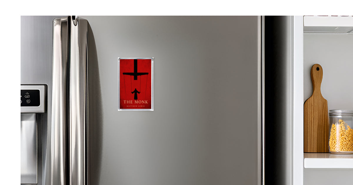 The Monk by Matthew Lewis Classic Gothic Horror Novel Fridge Magnet