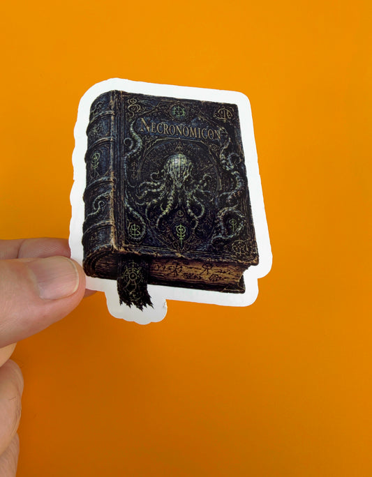 Necronomicon Lovecraftian Cosmic Horror Vinyl Sticker