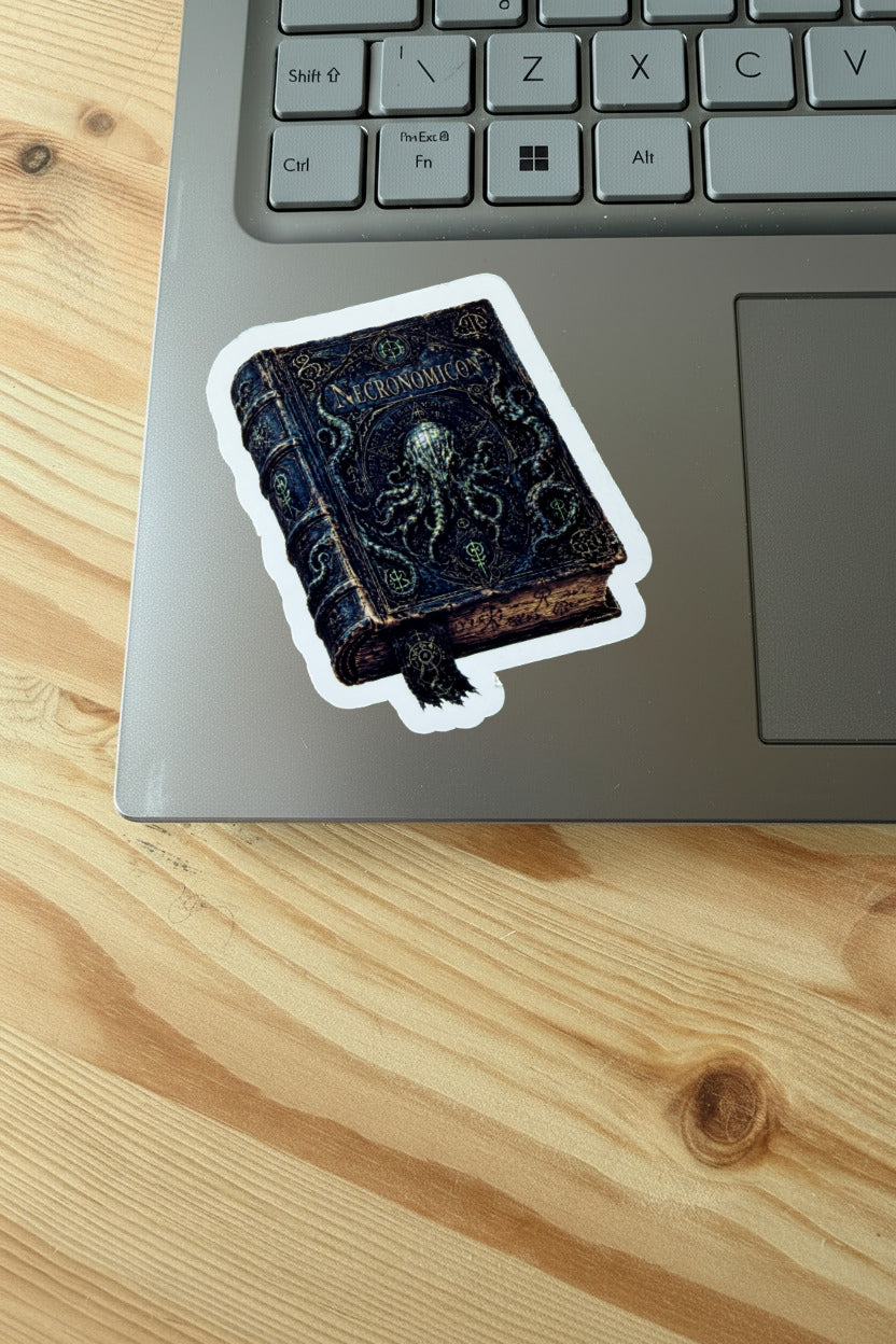 Necronomicon Lovecraftian Cosmic Horror Vinyl Sticker