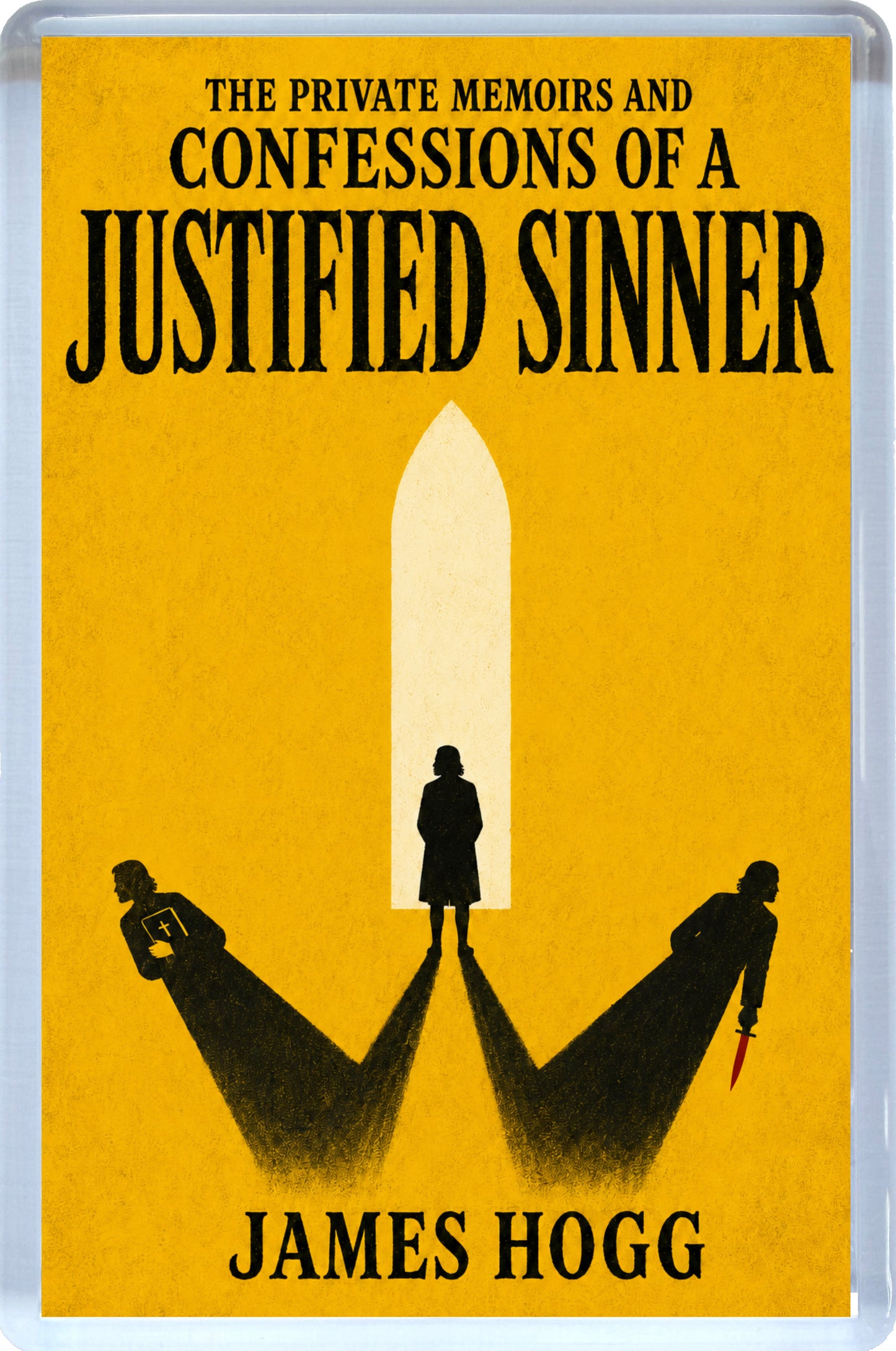 The Private Memoirs and Confessions of a Justified Sinner By James Hogg Classic Gothic Novel Fridge Magnet