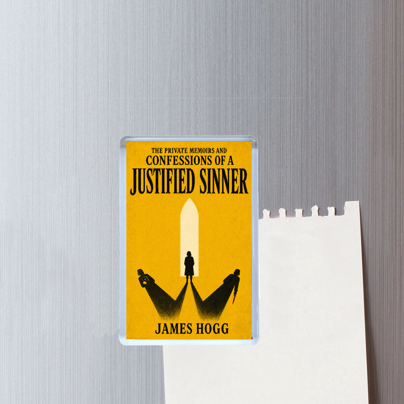 The Private Memoirs and Confessions of a Justified Sinner By James Hogg Classic Gothic Novel Fridge Magnet