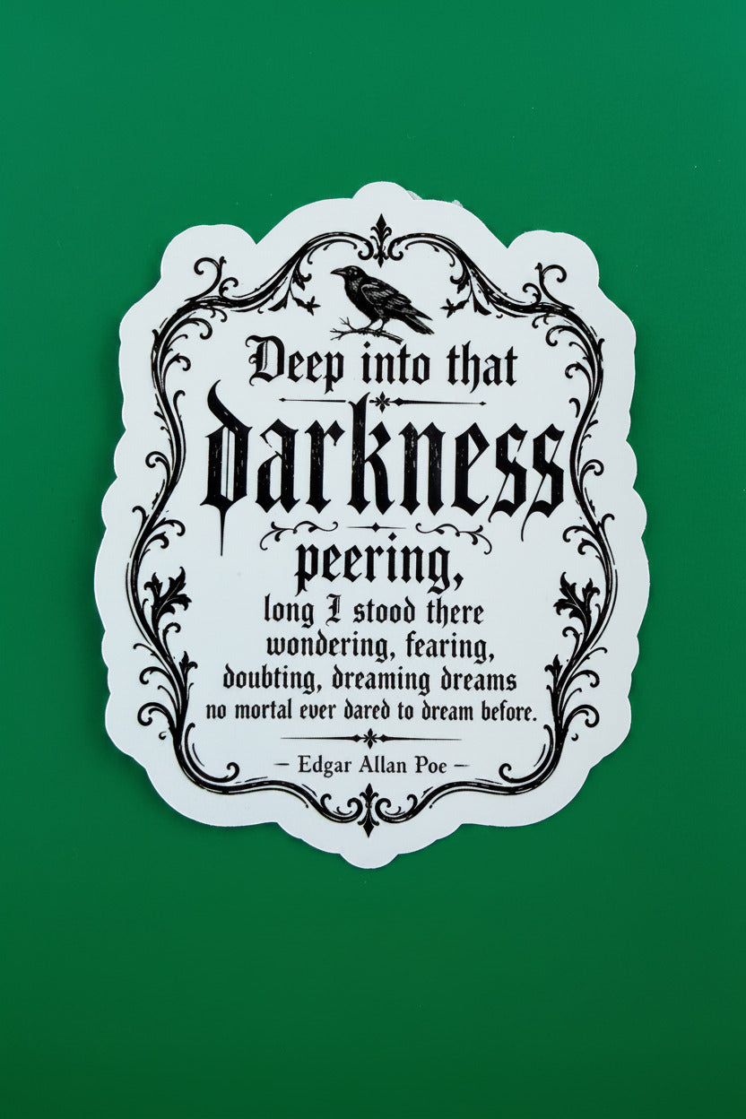 Decorative text card with a bird illustration on a green background