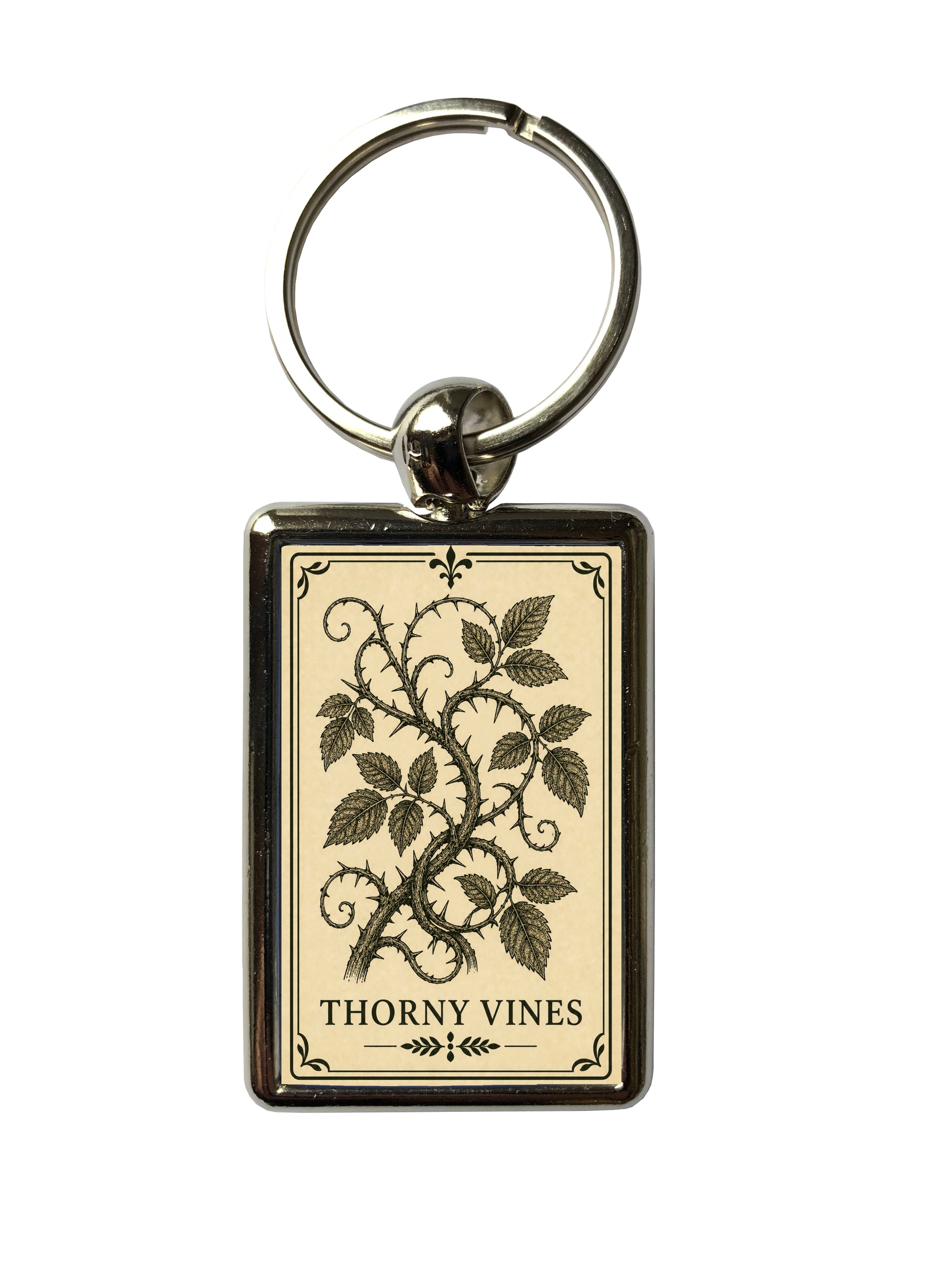 Thorney Vines Metal Keyring